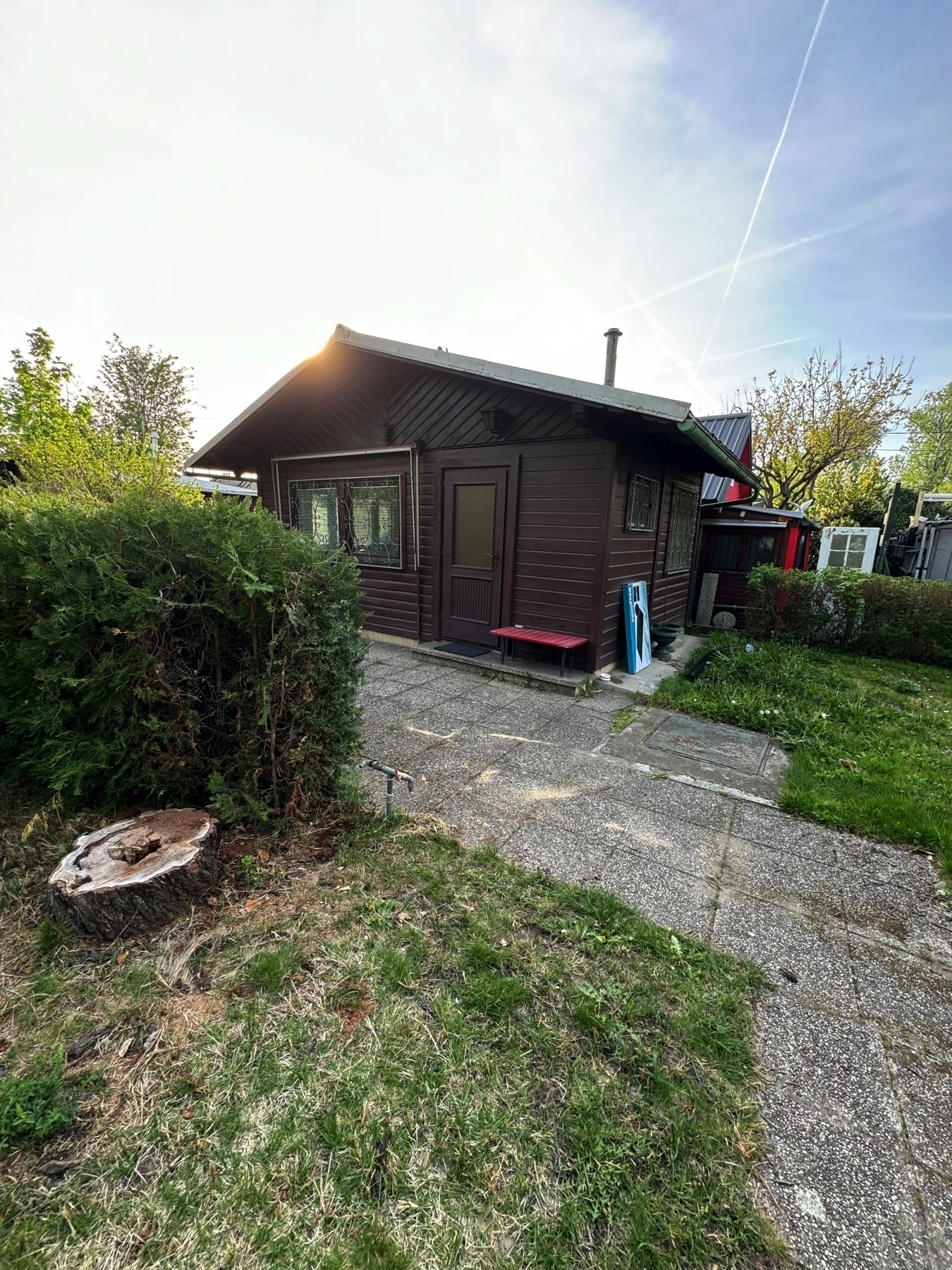 Small garden hut.