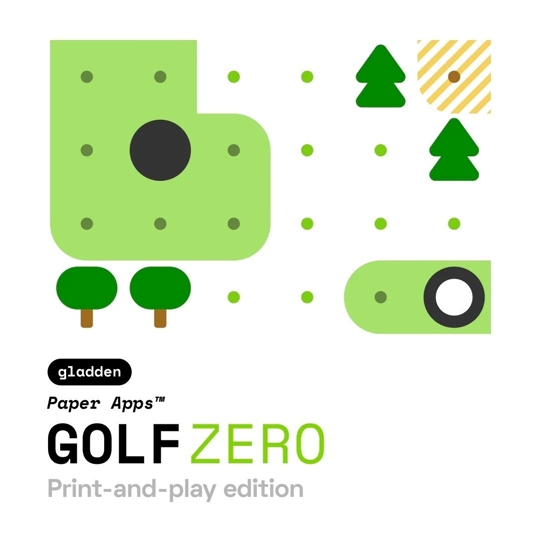 cover of the GOLFZERO print and play PDF