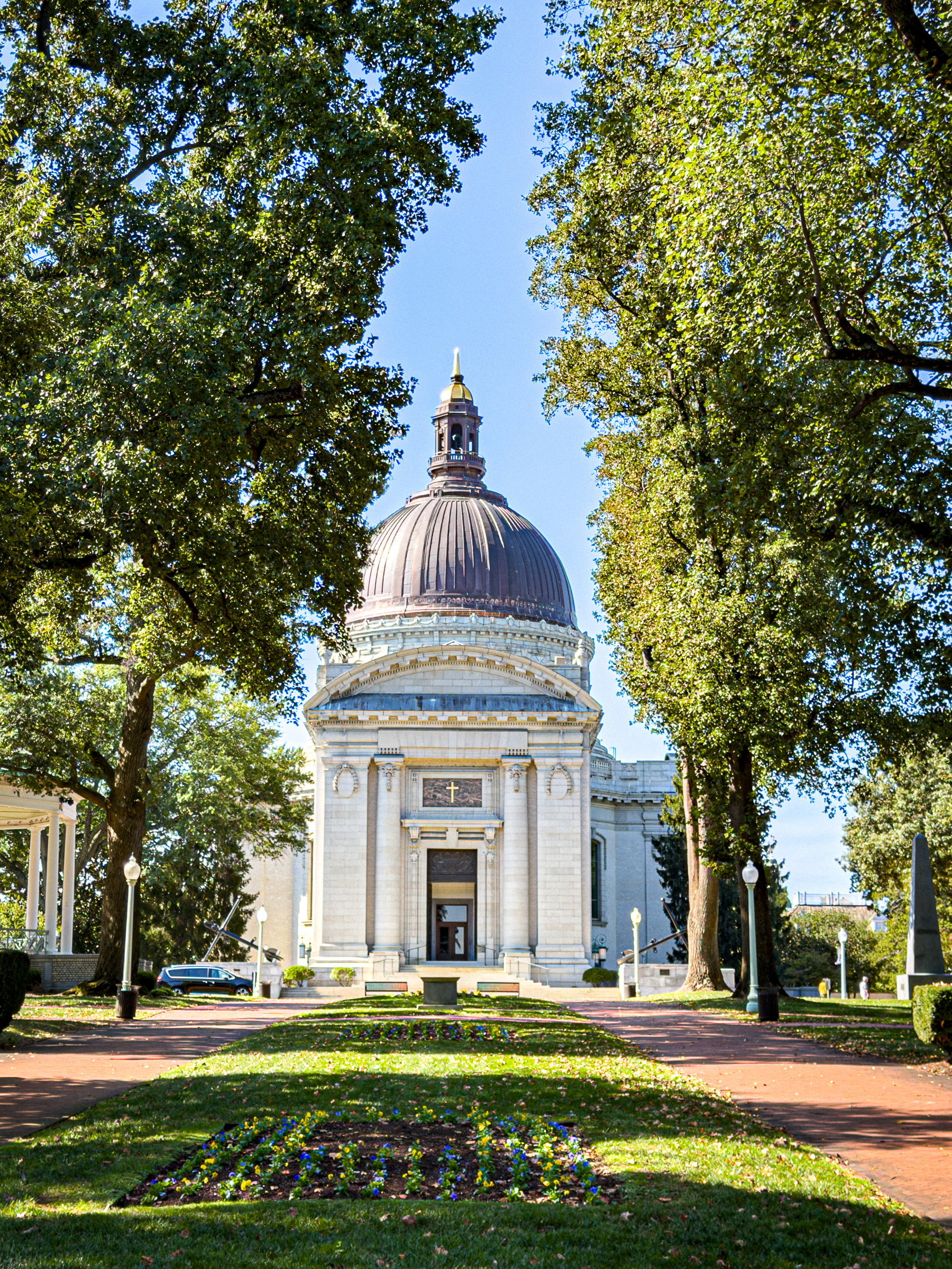 The United States Naval Academy chapel, photographed on 19 September 2026.