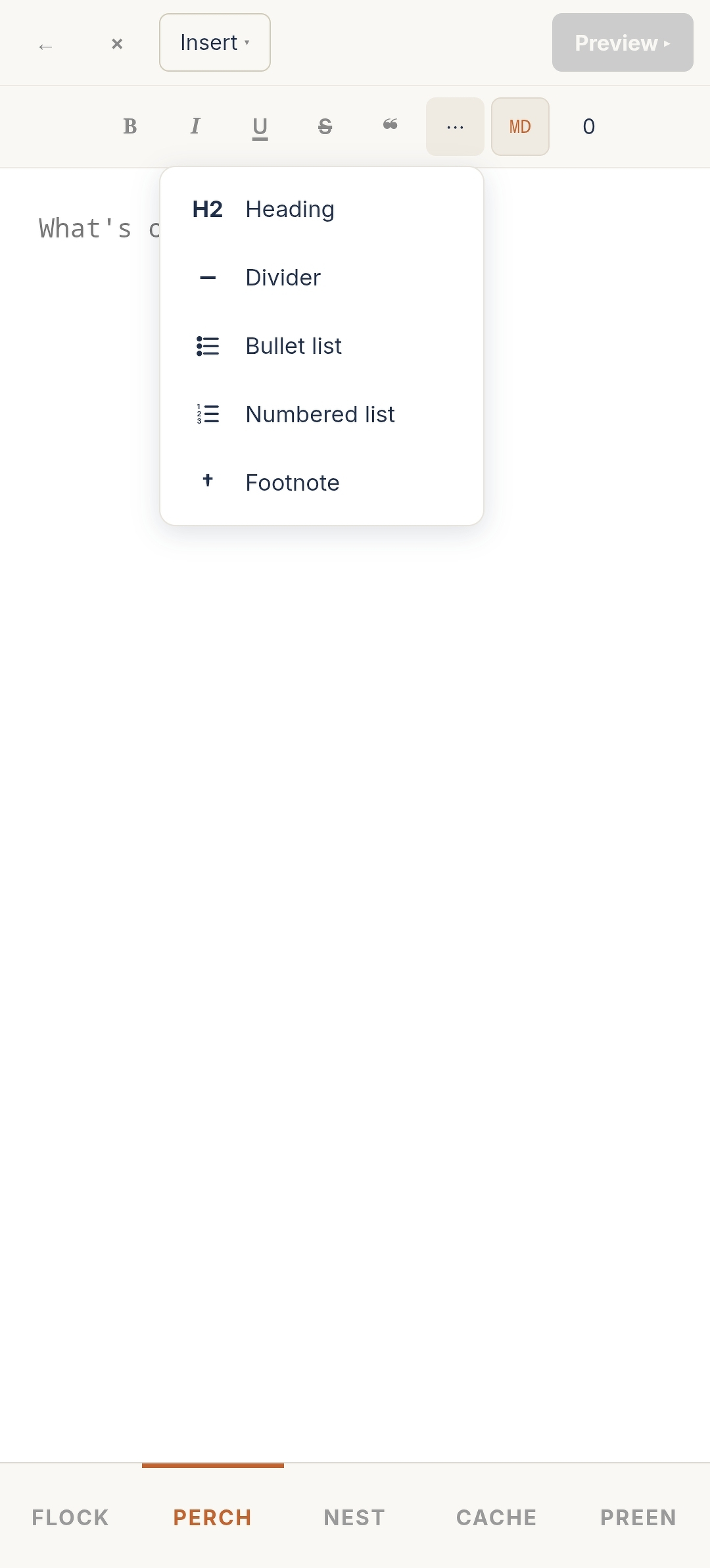Markdown Toolbar