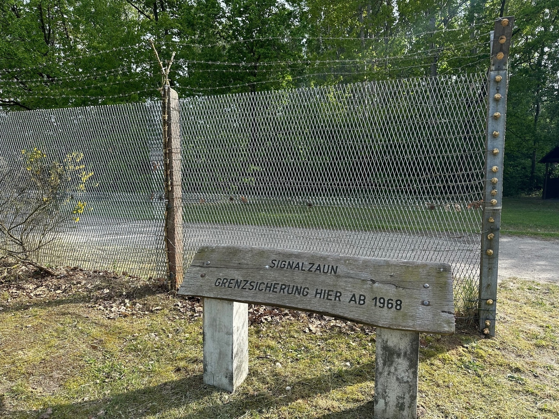Part of an old border fence on the border to the former GDR.