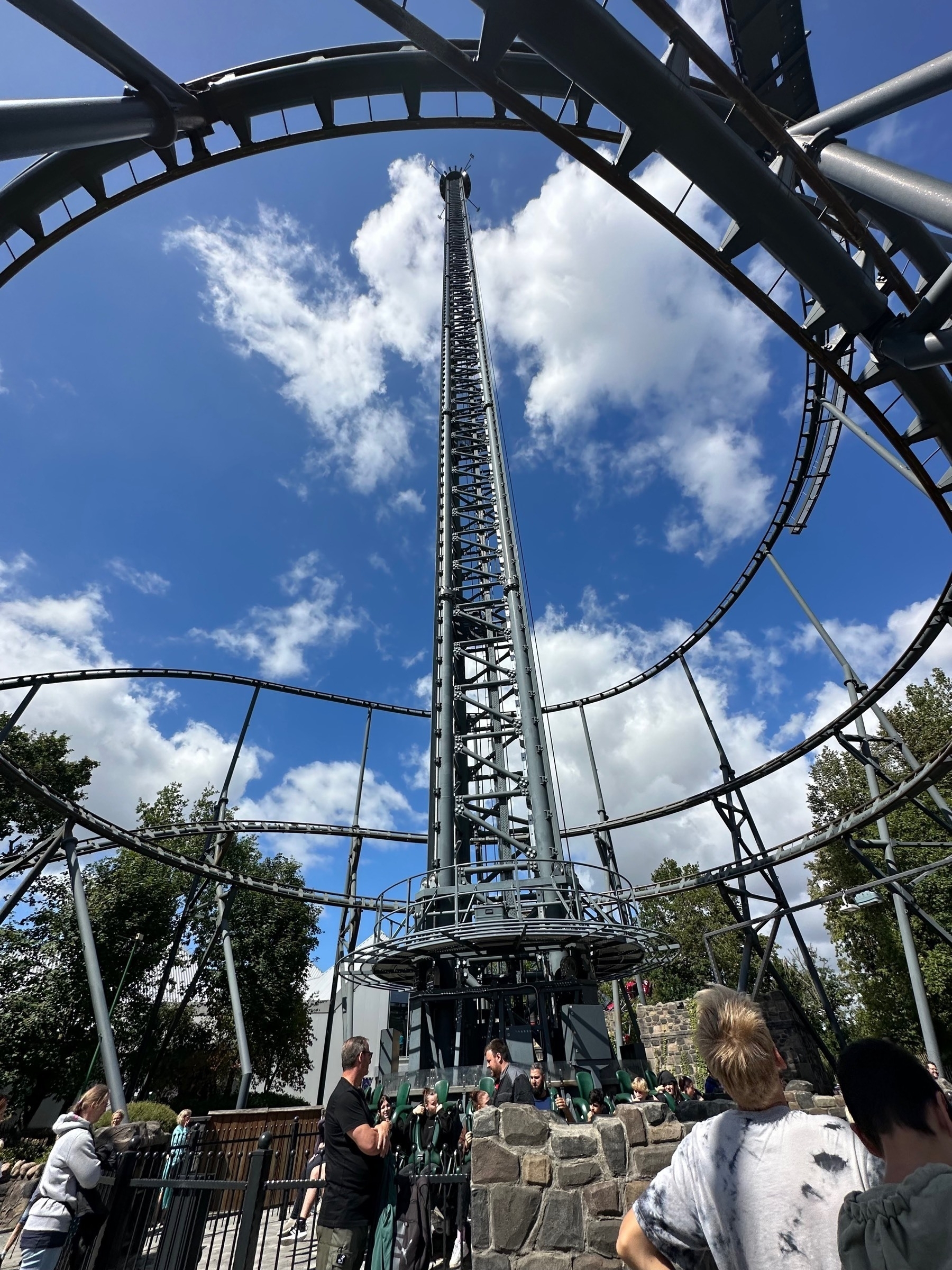 Free Fall Tower in Hansa Park, Germany