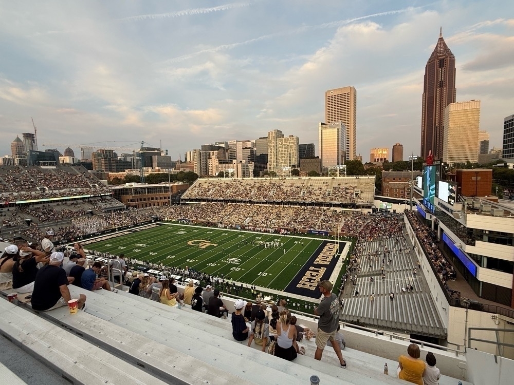 Photo inside Bobby Dodd Stadium at Georgia Tech