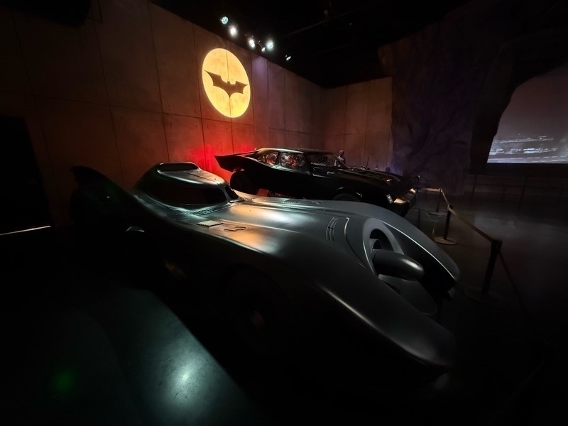 Photo of two Batmobiles