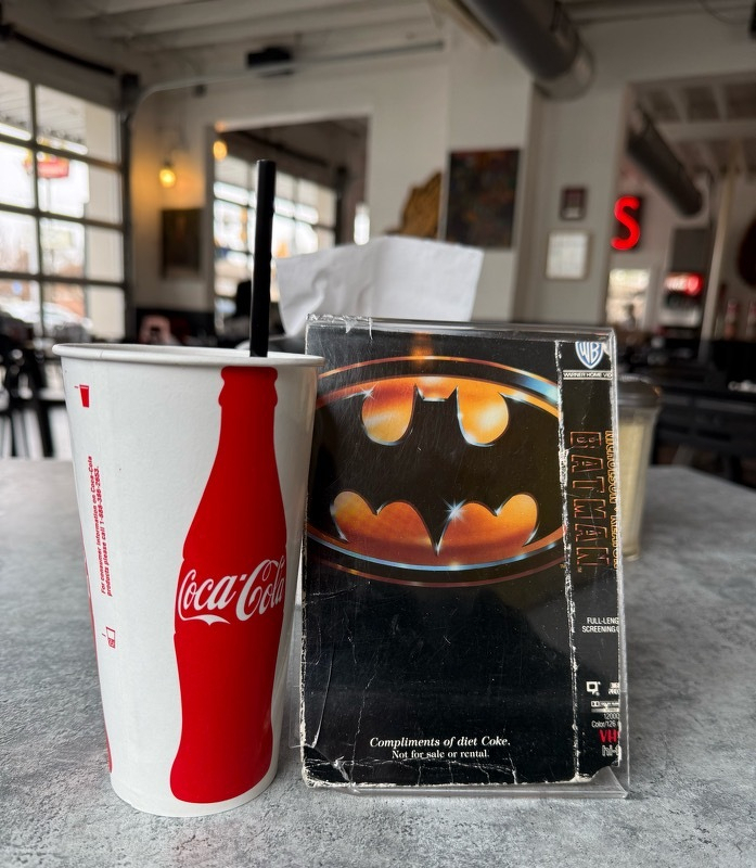 Batman (the 1989 movie) pizza order holder