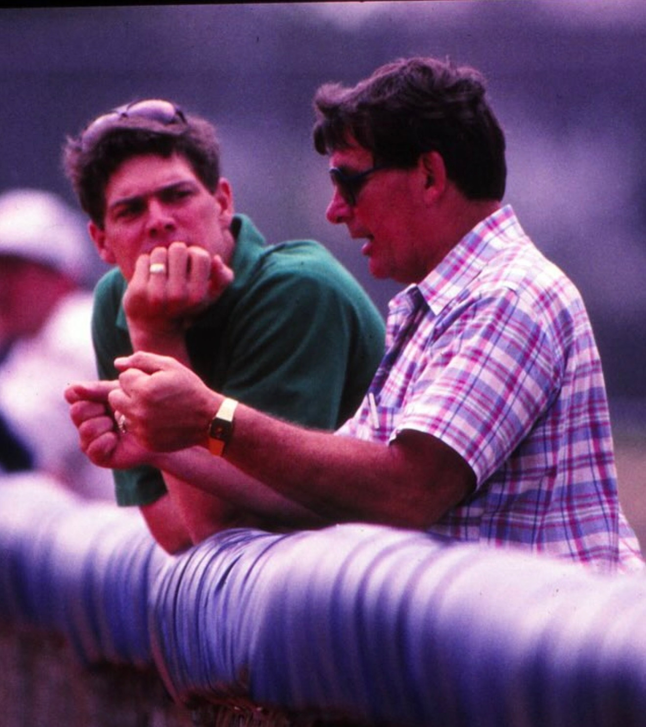 A photo of a young Dale Murphy and Bobby Cox
