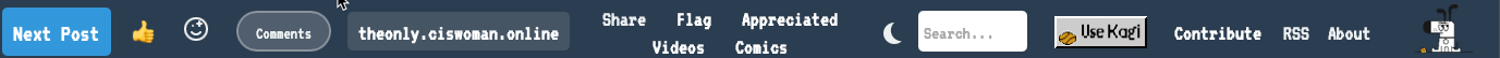 A website navigation bar displays buttons and a search function accompanied by an upload icon and a thumbnail image.