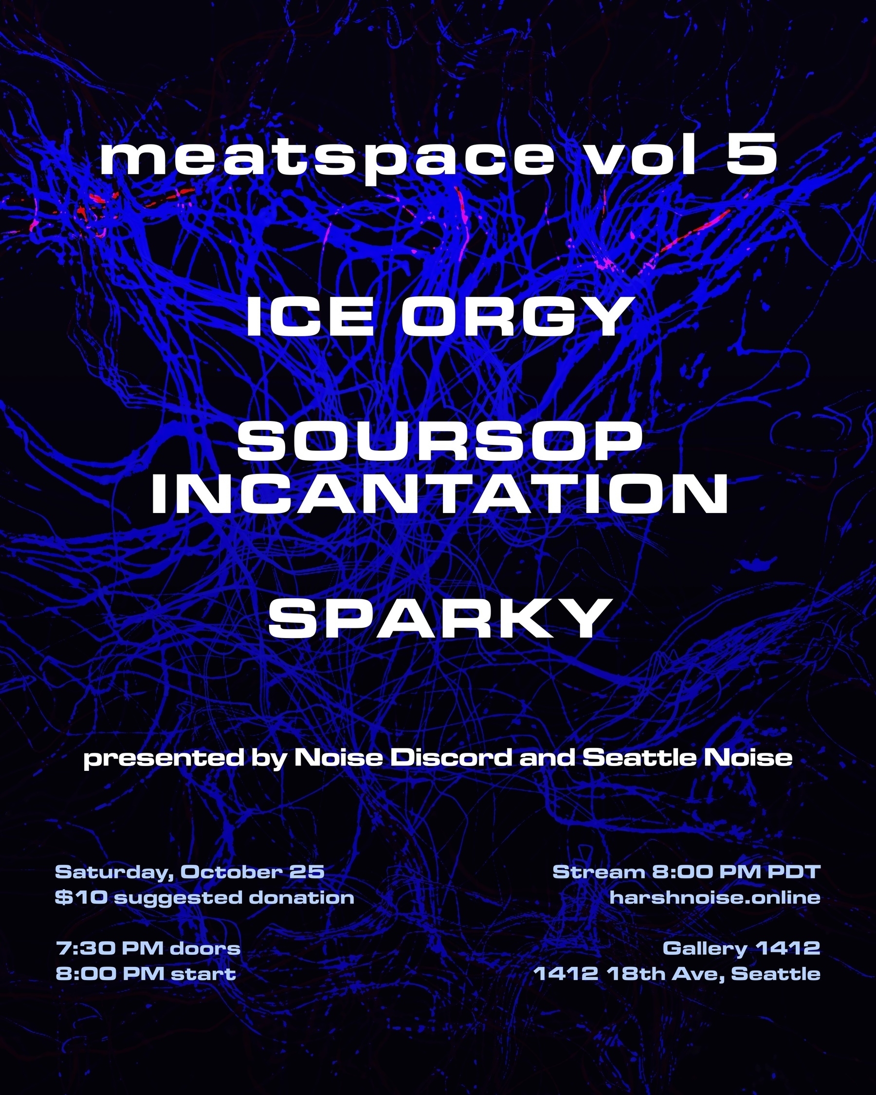 flyer for meatspace vol 5