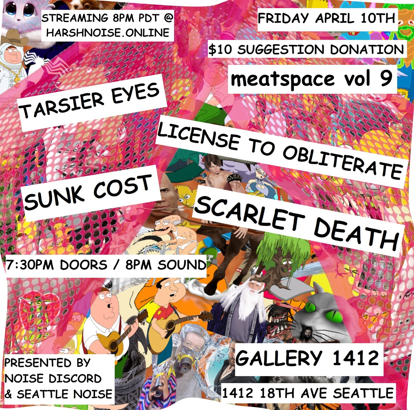 flyer for meatspace vol 9