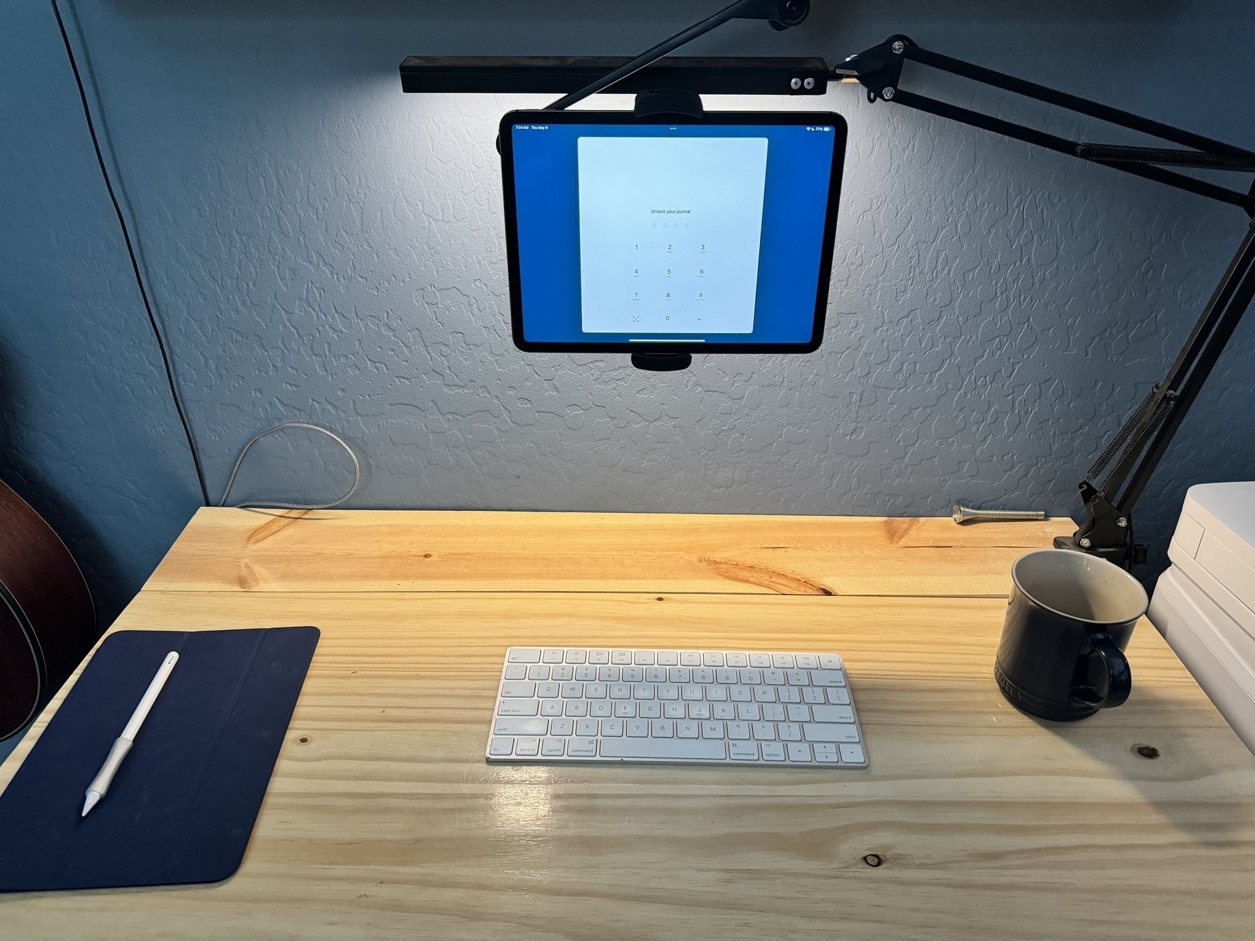 iPad and keyboard writing setup