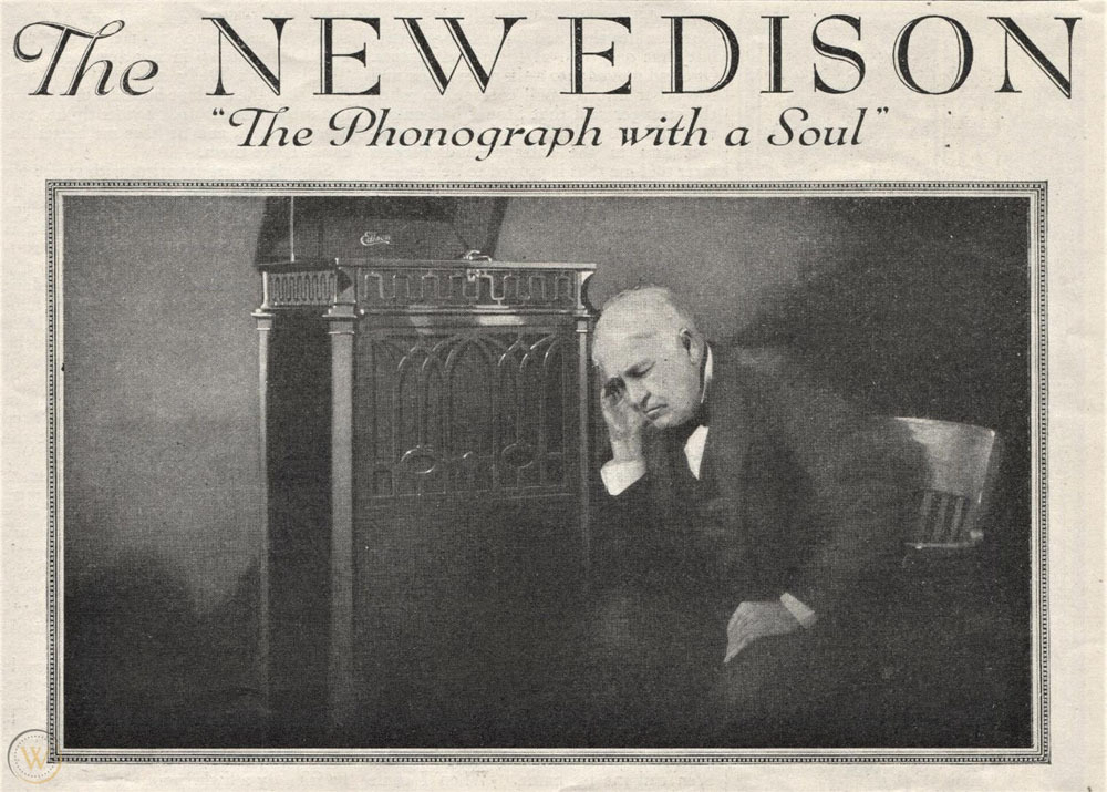 Phonograph with a soul advert, 1921. Source: phonographia.com