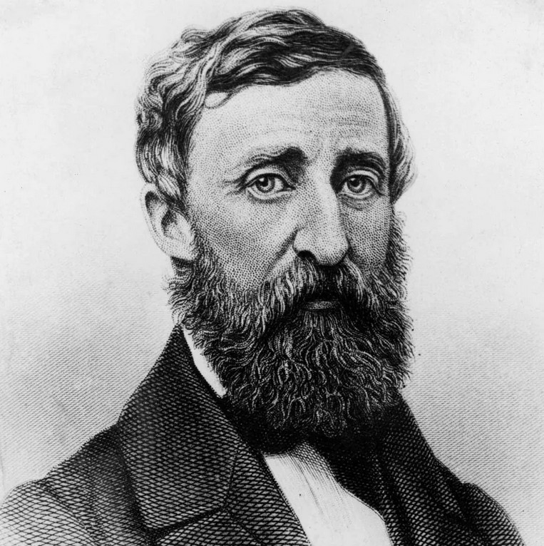 Image of Henry David Thoreau, suitable for use on currency.