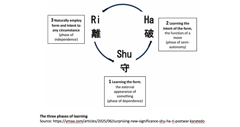 The circle of the Shu Ha Ri developmental principle