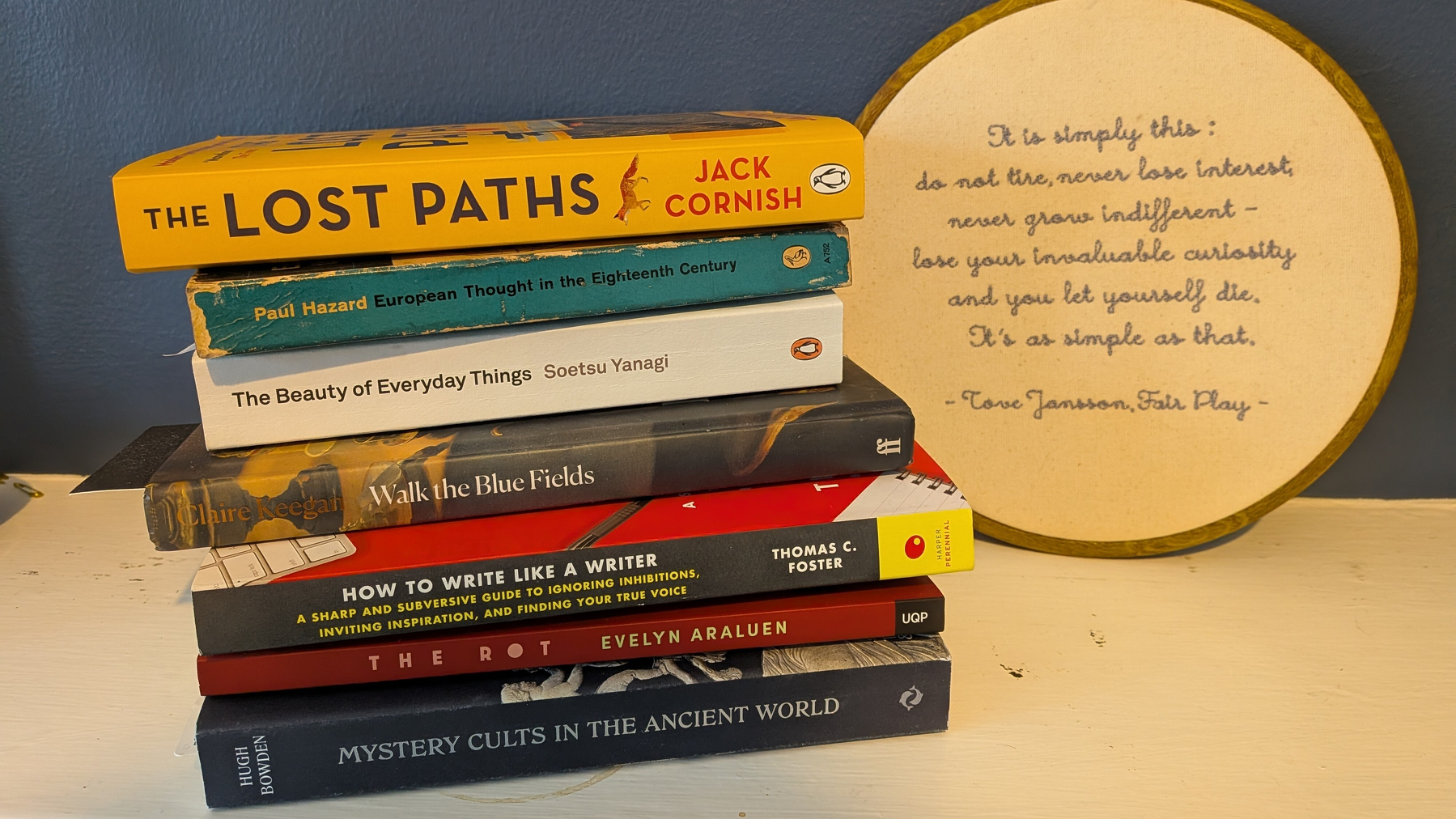A pile of books