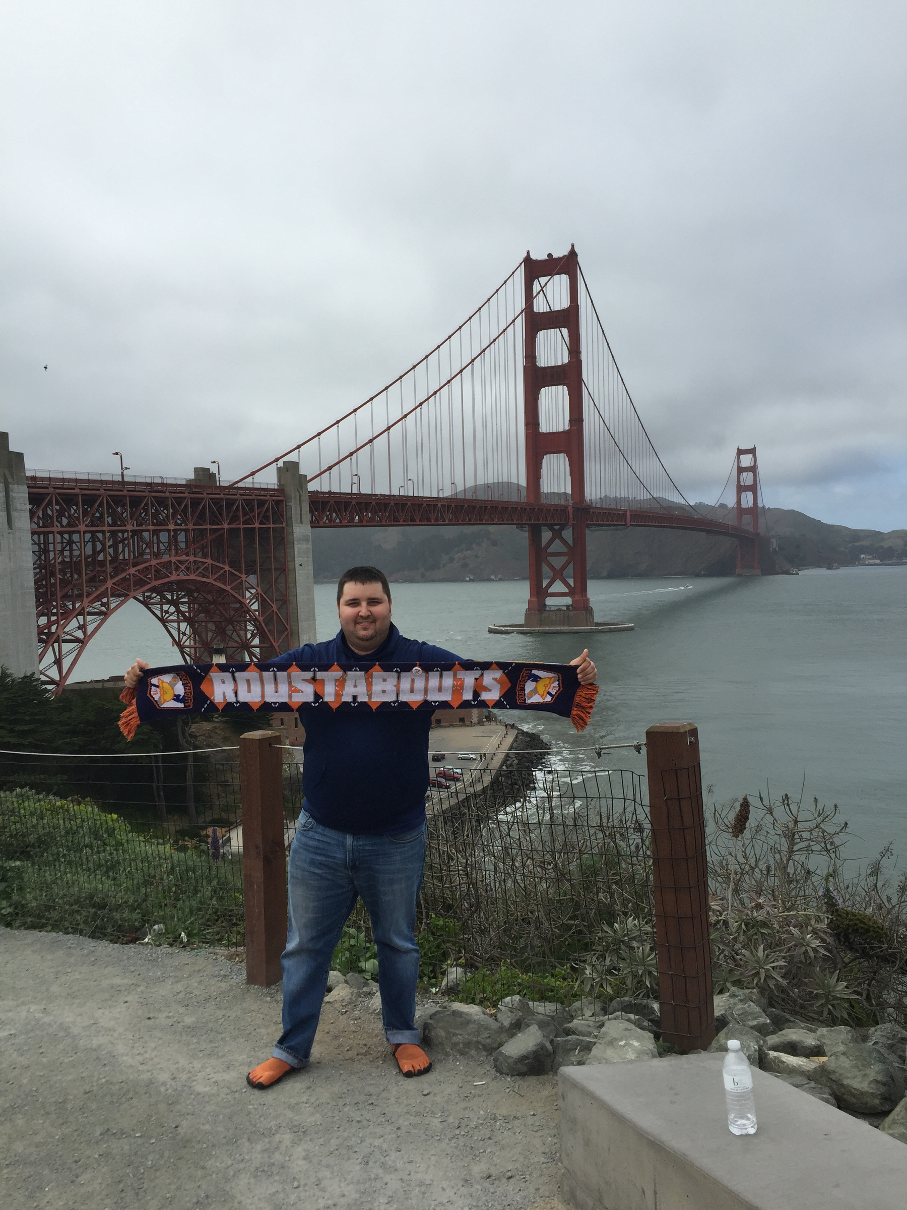 Me in SF, in my Vibram FiveFingers