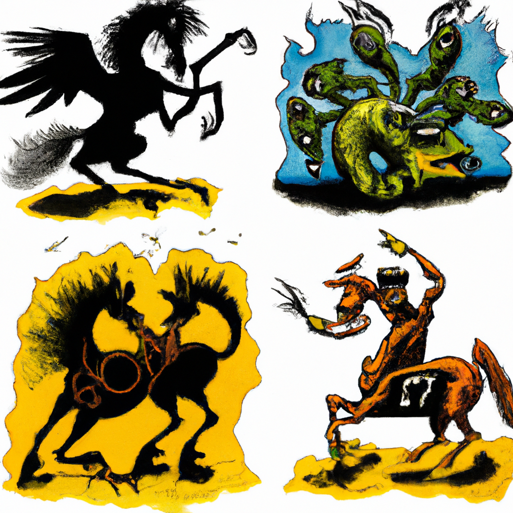 "Four Horsemen of the Apocalypse" -- with one hourse in every corner.