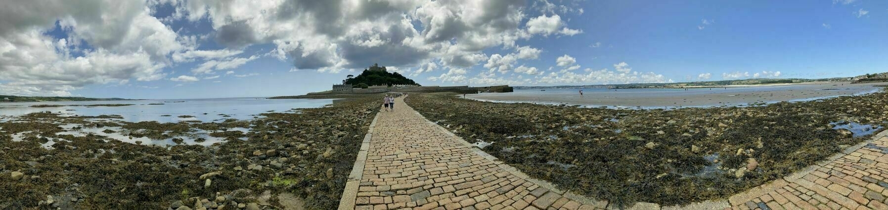 A view of St Michael's Mount in Cornwall UK