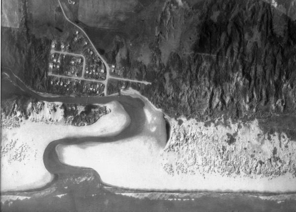 Aerial view of Waikawa in 1965. 
