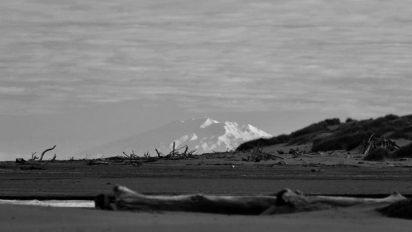 Mt Ruapehu, with long lens and filters applied.   