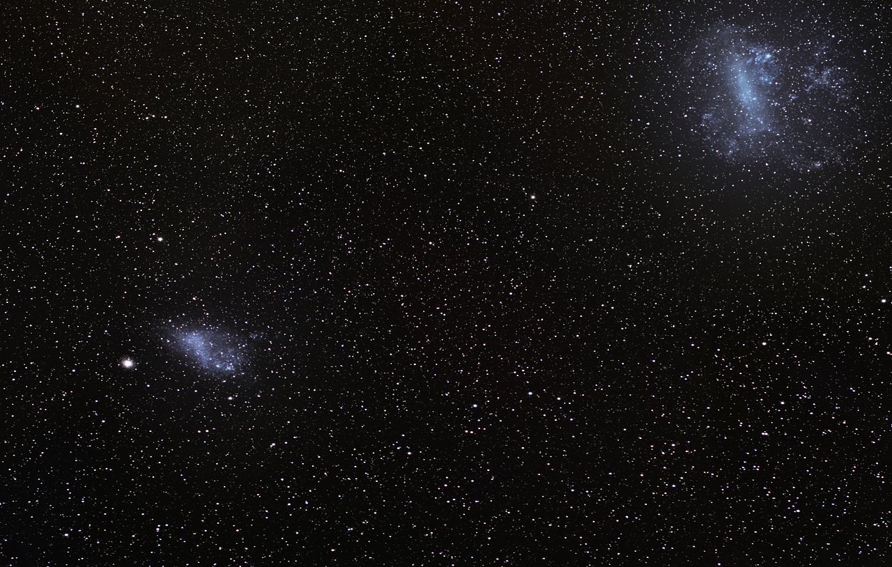 Magellanic Clouds. Photo by European Southern Observatory (ESO).    