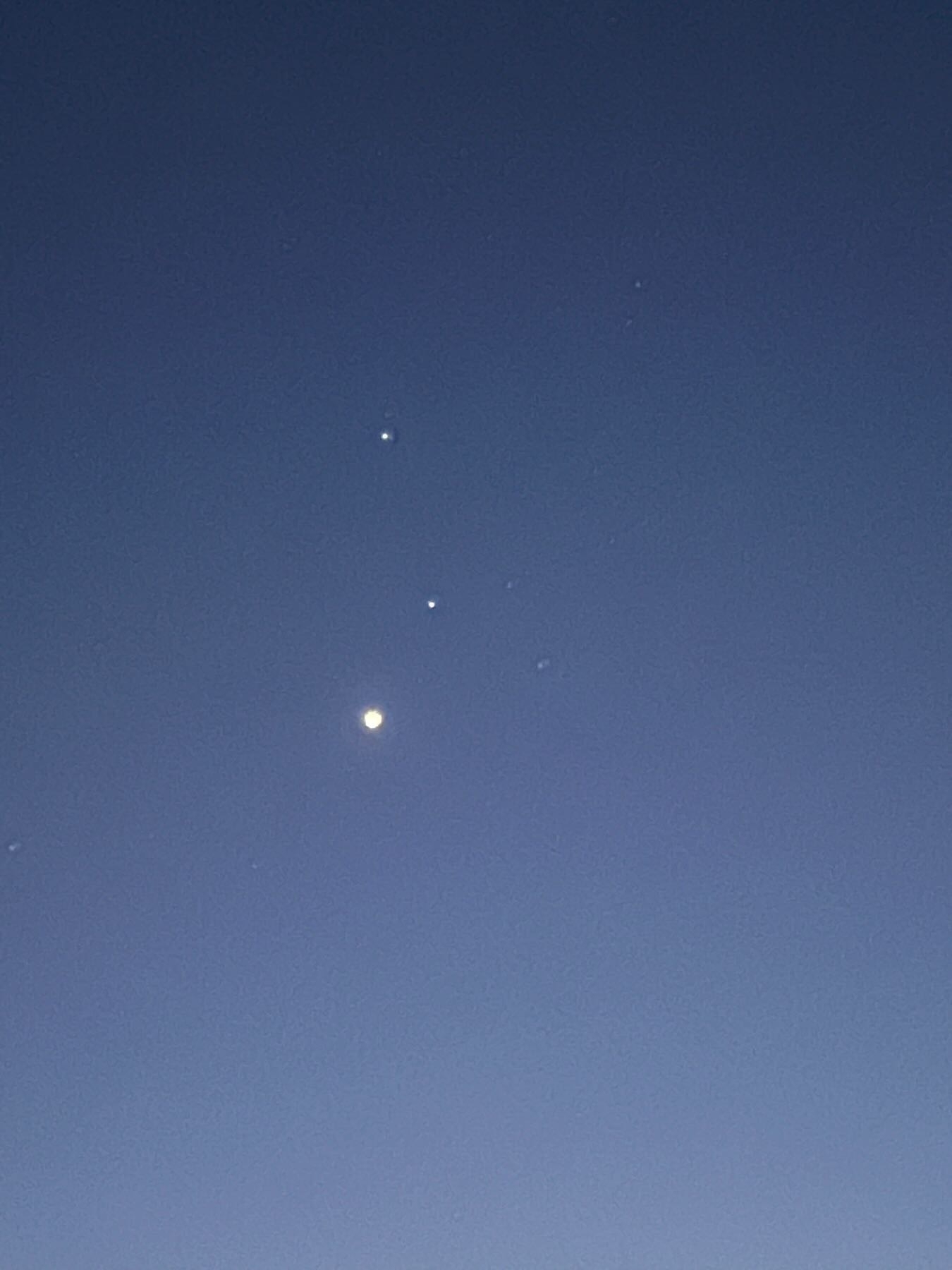 Venus, Saturn and Mars. 